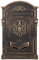 Antiker edler Briefkasten GAL29 Wandbriefkasten, Nostalgischer aus Aluminium Guss Englischer Briefkasten Metall 47 cm hoch. Rostfrei (Antik Bronze)