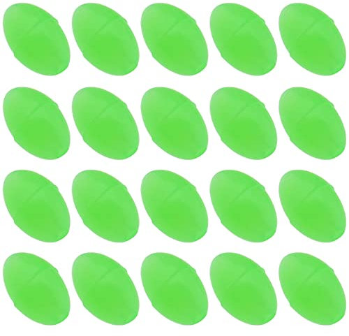 Create idea 300Pcs Luminous Fishing Beads Luminous Glow Fishing Beads PE Beads Round Fishing Beads Luminous Round Oval Egg Beads Fishing Tackle Accessories for Fish Line