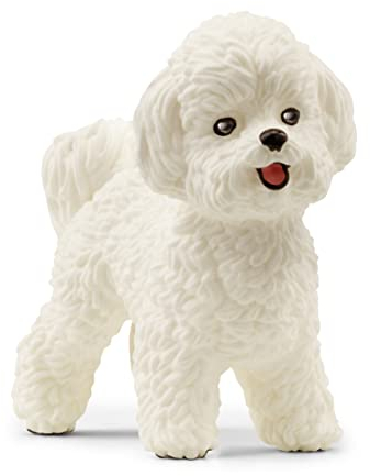 schleich FARM WORLD | Bichon Frisé 13963 | schleich Bauernhof Spielfigur | detailgetreue Tierfiguren | tolles Geschenk für Jungen und Mädchen | Bauernhof Spielzeug ab 3 Jahre | 4 x 2 x 4 cm