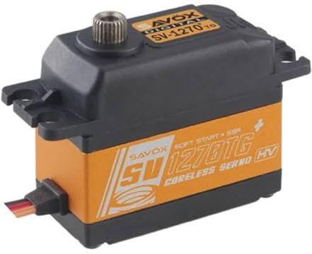 Savox Servos SV1270TGP High Voltage Coreless Digital Servo W/Soft Start, 0.10Sec / 624.9Oz @ 8.4V