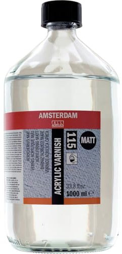 Amsterdam Protection - Acryl Firnis 115 Matt 1000 ml - Dauerhafte nicht vergilbende Versiegelung für Gemälde