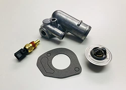 Kit de boîtier de thermostat compatible avec Jeep Wrangler TJ 2,5 L et 4,0 L 1997-2006 CHA/TJ/015A