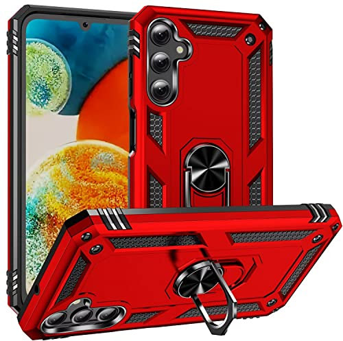 YKNIUFLY Handyhülle für iPod Touch 5 Hülle, Robust, sturzsicher, Hinterer Ringhalter, Rundumschutz Cover Schutzhülle für iPod Touch 5.(Rot)