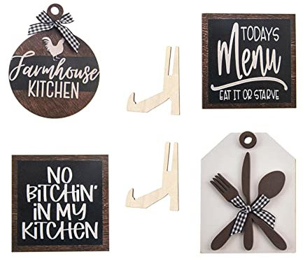 Duiaynke Juego de bandejas de madera de 4 niveles, ambiente rústico, decoración de palés laminado, para familias, oficinas, festivales, bares, restaurantes