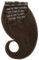 GLOBAL EXTEND® Clip-in-Extensions nahtlos I 100% Echthaar I Angenehmes Tragen | Einfaches Befestigen I Dichte und Volumen I Große Farbauswahl I Komplettes Set (40 cm, dunkelbraun)