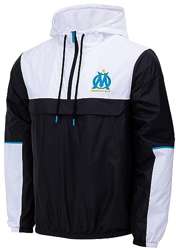OLYMPIQUE DE MARSEILLE Coupe-Vent Om - Collection Officielle Taille Enfant 10 Ans
