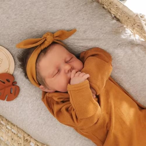 Zero pam Reborn Baby Puppen Mädchen 20 Zoll 50 cm Vollsilikonpuppen Realistische Reborn-Baby-Puppe Anatomisch korrekt Lebensechte Neugeborenen-Puppen für Mädchen mit Fütterungszubehör