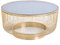 Riess Ambiente Filigraner Design Couchtisch Variation 80cm Gold Schwarzglas Handarbeit Beistelltisch für Dein Wohnzimmer