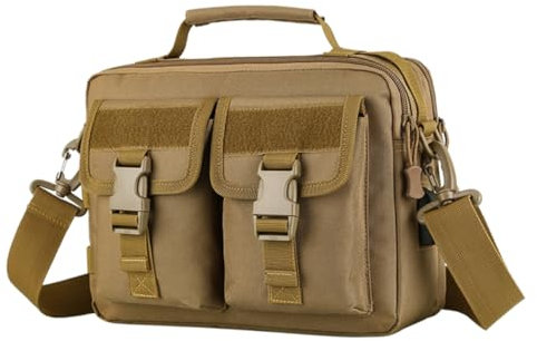 YARNOW Große Kapazität Angeltasche Schultertasche Aus Langlebigem Material Verstellbar Für Herren Outdoor Camping Angeln Wandern