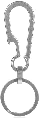Titanium Key Chain with Bottle Opener, Heavy Duty Anti-Lost Quick Release Key Ring for Men and Women
