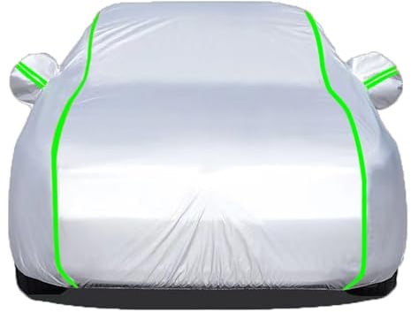 Autoabdeckung Outdoor für BM W Z4 E85 Auto Abdeckplane Vollgarage Wasserdicht Allwetterschutz UV Schneesicher Sonne Staubdicht Autoplane mit Reißverschluss und Reflektierende Streifen,Silver