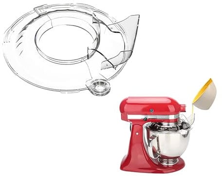 Pouring Shield Tilt Head 4.5-5QT Mixer Fit for Stainless Steel Bowls (Only) Food Grade Pouring Shield Mixers Bowl Cover Splash Guard for Kitchen Aid Accessories and Attachments