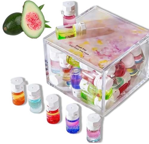 Perfume & Hair Oil 2-in-1 - Avocado & Camellia Nourishment for Frizzy, Mini Hair Perfume for Women, Hair Perfume Oil Set for Restore Dry, Frizzy and Damaged Hair (1.3ml, 10 Pack)
