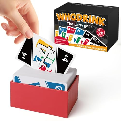 Trinkkartenspiele, 136 Karten Trinkspiel für Erwachsene Das Partyspiel ab 18 Jahren, Lustiges und einfaches Kartenspiel für Spieleabende, Junggesellinnenabschied, Paarspiele