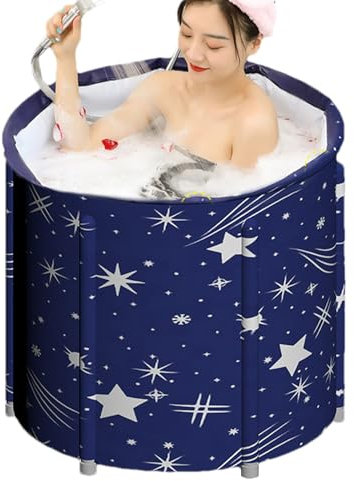 Vasca da bagno per adulti pieghevole - barile di bagno di ghiaccio leggero, vasca da doccia pieghevoles | Secchio da pieghevolez mobile per ammollo profondo, spa di rilassamento, vasca idro