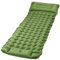 Quirlig Matelas Autogonflant 1 Personne, Matelas Gonflable Camping Ultra Léger avec Oreiller, Matelas Trekking & Randonnée AVCE Pompe à Pied intégrée, Matelas Tente Exterieur 68 x 198 cm, Vert