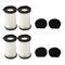 FACAIIO Kit de filtros de repuesto para Cecotec para Conga para Thunderbrush 520 550 560 E, para aspiradora Handyforce 2761 2759, 4 filtros, 4 esponjas
