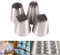 Set di 4 beccucci per tubazioni in acciaio inox, diversi ugelli per decorare torte