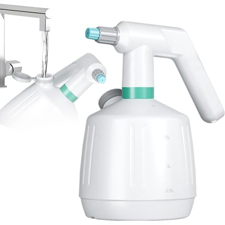 Bottiglia spray elettrica – nebulizzatore automatico per piante, alimentato a batteria, spruzzatore a pressione da 2 l, per interni, esterni, giardino, prato, fertilizzante, pulizia, annaffiatoio