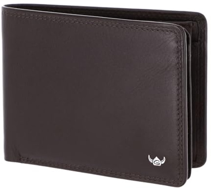 Golden Head Leder Geldbörse Polo RFID Protect Scheintasche 1420 Dunkelbraun