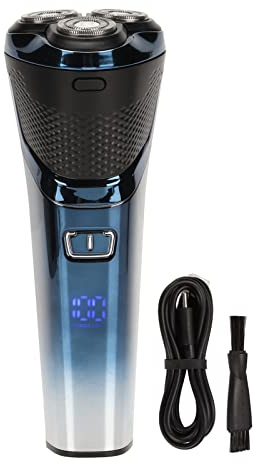 Intelligenter elektrischer Haarschneider, USB wiederaufladbar, blaues LCD-Display, Bartschneider für Herren, Friseur, 600 mAh, wasserdicht, lange Akkulaufzeit
