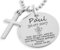 Taufkette Junge Silber Gravur Taufspruch Namenskette Taufe Taufschmuck Moses Spruch Kette mit Kreuz Taufe Geschenk Jungen Silberschmuck Heilige Taufe Taufketterl Namen