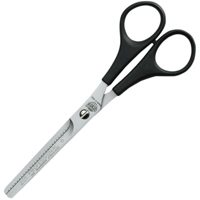 Kiepe 201 Professionelle Effilierschere 6 Zoll mit 28 Zähnen – Leichte Ausdünnschere aus Edelstahl, ergonomischer Kunststoffgriff, präzise Haarverdünnung für Salon & Zuhause