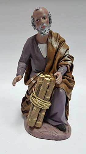 Arte Pesebre Krippenfiguren mit Holz zum Verzieren von Krippenfiguren 21 cm