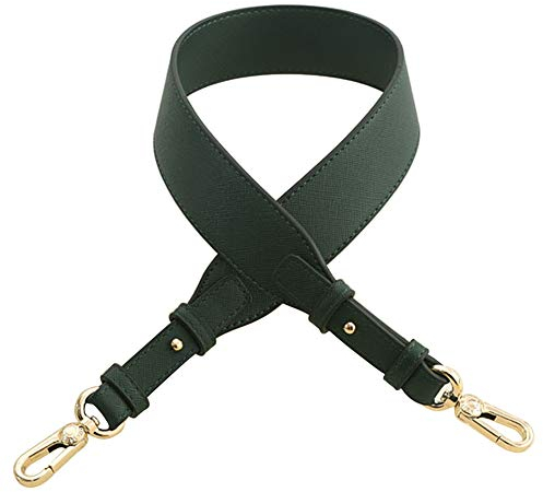MoreChioce Leder Taschengurt,Mode Damen Taschengurt Verstellbar Schultergurt Bunt Tragegurt für Handtaschen,Dunkelgrün