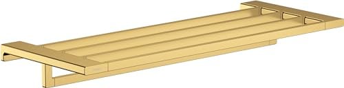 hansgrohe AddStoris Mensola con porta asciugamano, oro lucido, 41751990