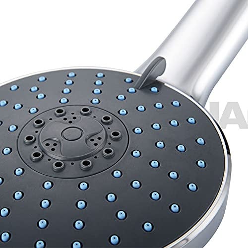 ALYHYB Duschkopf – 6 Zoll Hochdruck-Ganzkörper-Handbrause – 7-Spray-Wasserspar-Massage-Handbrause mit Anti-Verstopfungs-Jet-Düsen – Bad-Duschen-Zubehör