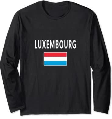 Luxemburg T-Shirt T-Shirt Flagge Souvenir Geschenk Luxembourgers Langarmshirt