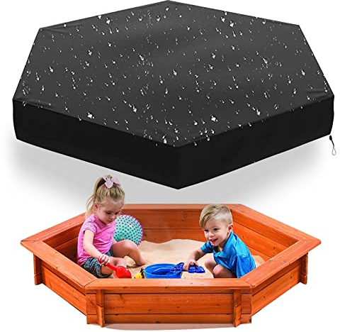 Cubierta Arenero para Niños, Arenero Infantil con Tapa, Protector de Arenero para Niños de Tela Oxford 420d para Jardín al Aire Libre Informal, Impermeable, a Prueba de Viento (230x200cm)