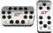 Edelstahl Car Pedals Cover Passend Für Ford Focus 2 3 4 Mk2 Mk3 Mk4 Kuga Escape RS ST 2005-2020 Kupplung Gasbremspedal Set Pads Auto Pedal 347 (Color Name : at Without Rest)