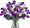 obbsie 6 künstliche Tulpen, 39,9 cm, fühlen sich echt an, künstliche Tulpen, künstliche Seidenblumen, Arrangement, Blumenstrauß für Zuhause, Hochzeit, Party, Büro, Ostern, Frühlingsdekoration (lila)