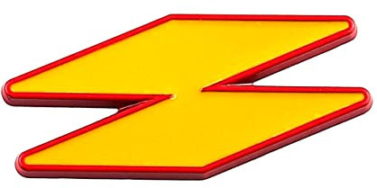 Diamant RS Emblem Auto Aufkleber RS Metall Aufkleber Karosserie Verkleidung Aufkleber Blattplatte Seitenetikett (Gelb Rot)