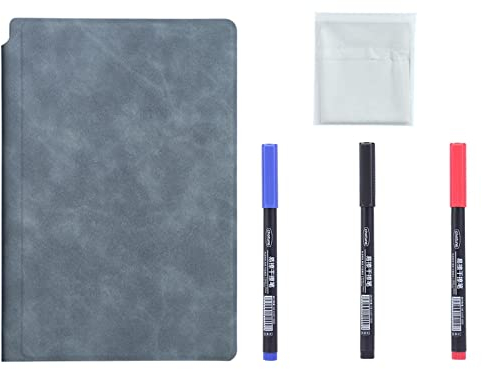 Milageto Intelligentes Notizbuch, Whiteboard-Schreibtisch, trocken abwischbares Pad, A5-Zeichnungsnotizbuch, wasserdichte, Navy blau