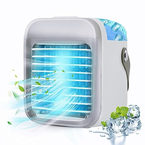 NASSUI Chillwell Portable AC 2.0, 2023Le Plus récent Refroidisseur d'air de Bureau Personnel, climatiseurs Portables à 3 Vitesses for Chambre à Coucher (Color : Gray)