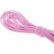 SHTGOI Cordon en caoutchouc - 45 m - Rouleau de cordon élastique - 2 mm de large - Pour bracelets - Multicolore - En coton ciré - Cordon en nylon - Pour travaux manuels, couture, perles - Rose clair