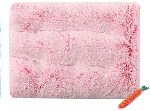 FANSU Cuscino per Cani Gatti, Colore Sfumato Autunno e Inverno Cuscino Cani, Lavabile Materassino Cane, Cucce per Cani da Interno Caldo Morbida e Soffice Cuccie per Gatti (M-65X50CM,Rosa)