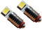 2x 5x 12x LED E5,5 10V-22V Modelleisenbahn Lampen Birnen Modellbahn AC DC 0,5W bei ca. 30 Lumen (kaltweiß, 2x)
