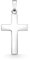 EDELIND Kreuz-Anhänger glanz 585 Echtgold für Herren Damen, Goldanhänger 14 Karat Weißgold Höhe 21 mm, Kettenanhänger mit Schmuck Geschenk Box