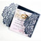 MZSKLW Einladungskarten Hochzeit Blaue Hochzeitseinladungskarte, lasergeschnittene Hochzeitskarte, elegante Hochzeitseinladungen, Event-Party, Hochzeitsdekoration Hochzeitseinladungskarten