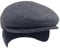 Herren Schirmmütze gefütterte Schiebermütze mit Ohren- und Nackenschutz Herbst Winter Mütze mit Ohrenklappen Schirmmütze mit ausklappbarem Ohrenschutz Flatcap (DE/NL/SE/PL, Alphanumerisch, L, Grau)