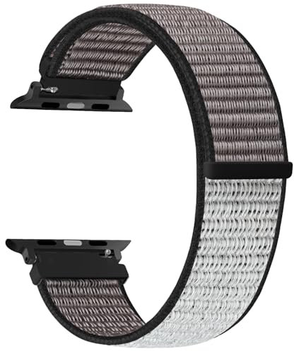 SOiiKE Bracelet Nylon Compatible avec Bracelet Apple Watch 38mm 40mm 41mm 42mm 44mm 45mm 46mm 49mm Homme Femme, Bracelet Réglable de Sport pour iWatch Series 10 9 8 7 6 5 4 3 2 1 SE Ultra 2/1