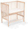 FabiMax Baby Beistellbett für Boxspringbett Flex Natur, stufenlos höhenverstellbar, Buchenholz massiv, naturbelassen, inkl. Matratze Air