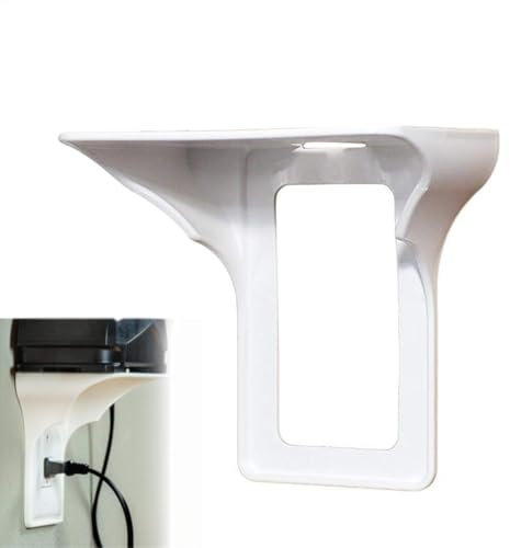 Generic 1-Shelf Wall Shelf, Multi Plug Outlet Extend, Wall Mounted Organizer, Wall Plug Expander For Bathroom, Kitchen, Garage, Home Speakers
