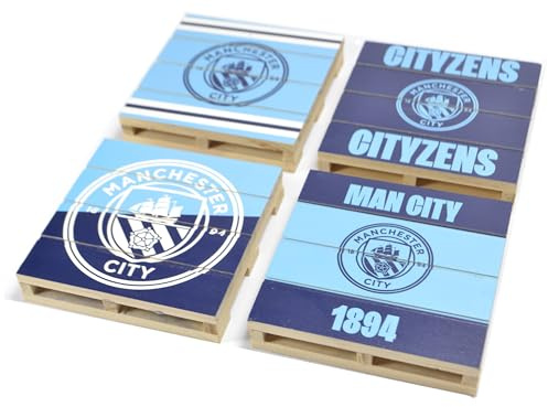 Manchester City Four Pack Pallet Coaster Set