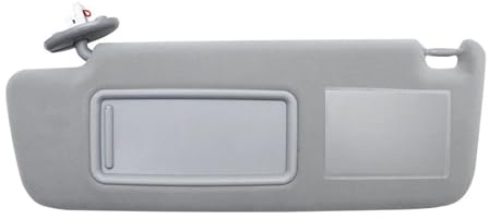 WEFOLCC Aletta Parasole Interni Visiera Parasole per Toyota per Land Cruiser J12 2002-2009 per Prado LC120 2003-2009 Lato Conducente E Passeggero con Lampada Visiera Parasole(Grey Left)