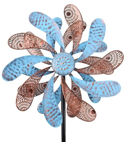 Viveta Wind Spinner for Yard and Garden, Kinetic Wind Spinners | 58.7*12.6 Metal Windmills for Outside Yard Patio Lawn Decor